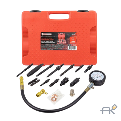 Тестер компрессии дизельного двигателя (0-70 bar) 15пр.. в кейсе FK-913G1  